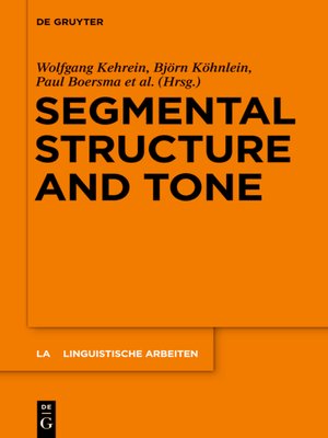 cover image of Segmental Structure and Tone